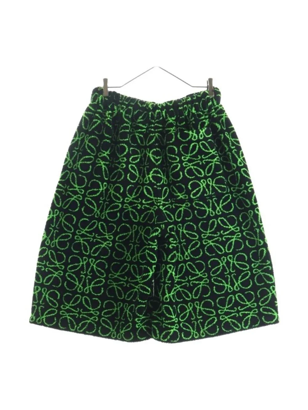Loewe Jacquard Bermuda Shorts Anagram Black Green